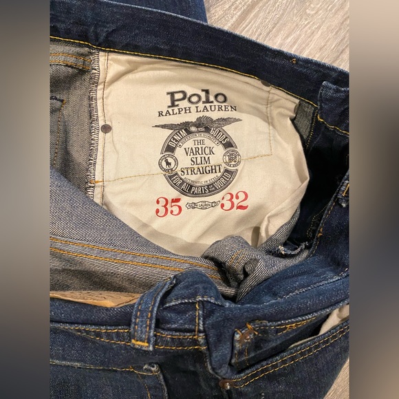 Polo Ralph Lauren The Varick Slim Straight Leg Men’s Jeans 35/32 - Picture 6 of 7